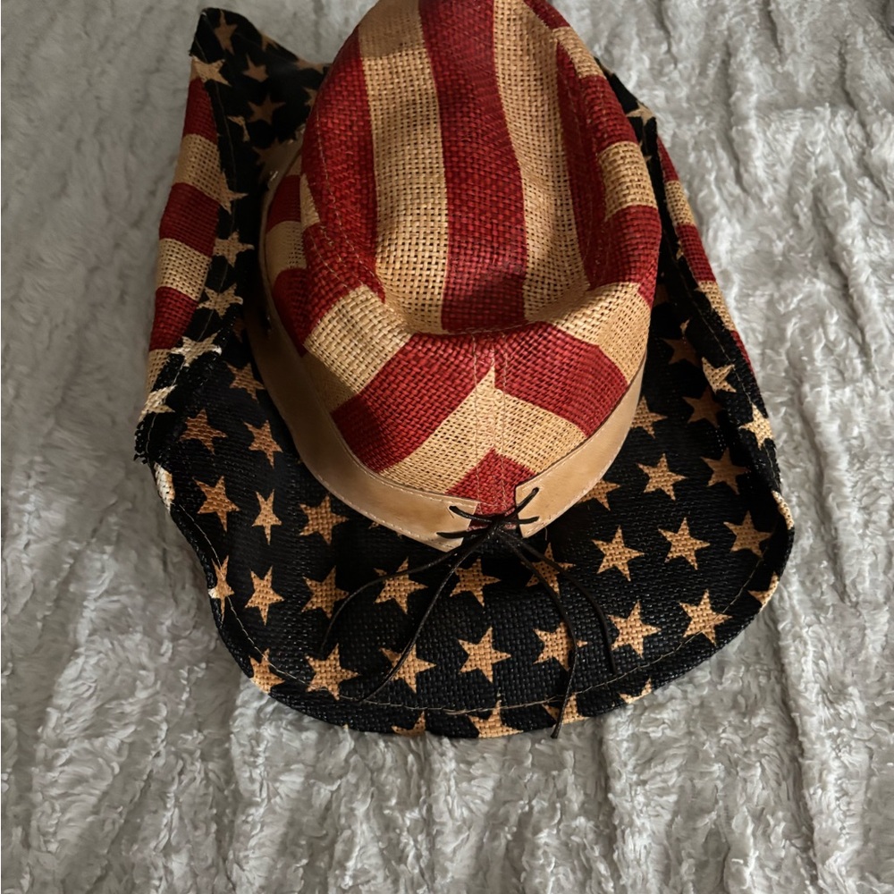 Patriotic Star and Stripe Cowboy Hat